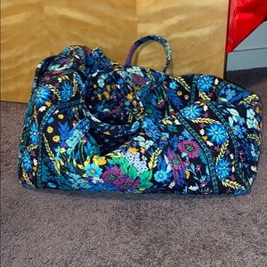 Vera Bradley Duffle with matching make up bags